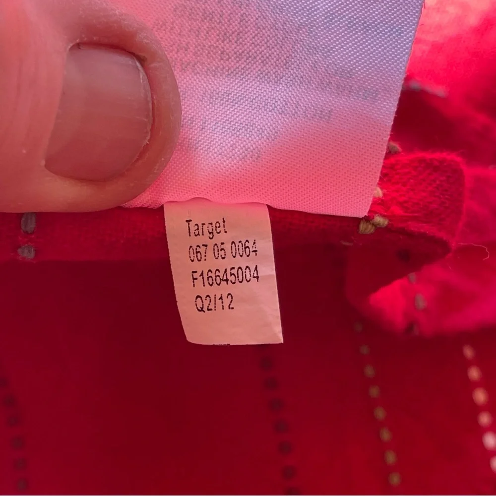Target red holiday Christmas 100% cotton tablecloth - rectangle 58